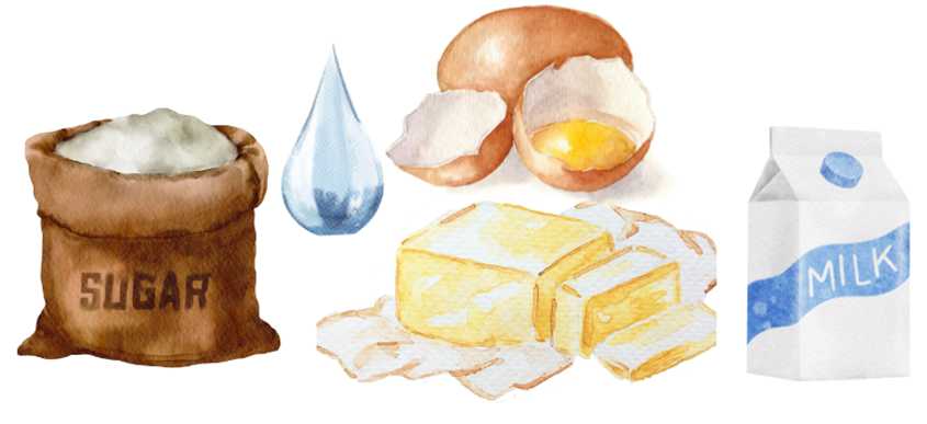 バタークリームの材料