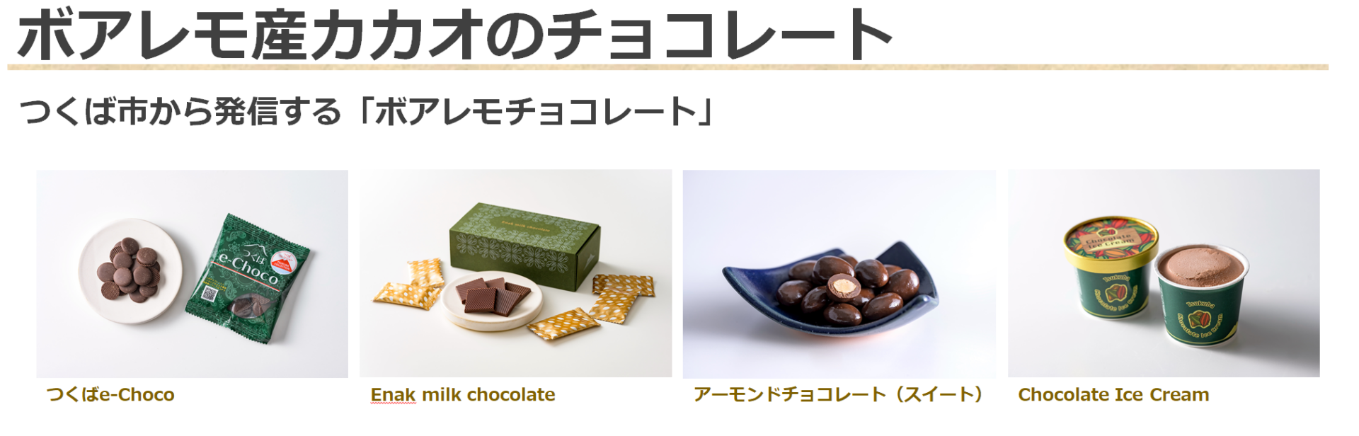 ボアレモ産カカオのチョコレート